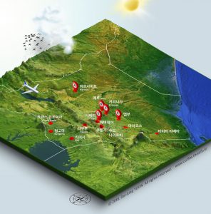 Kenya coffee map