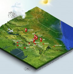 Kenya coffee map